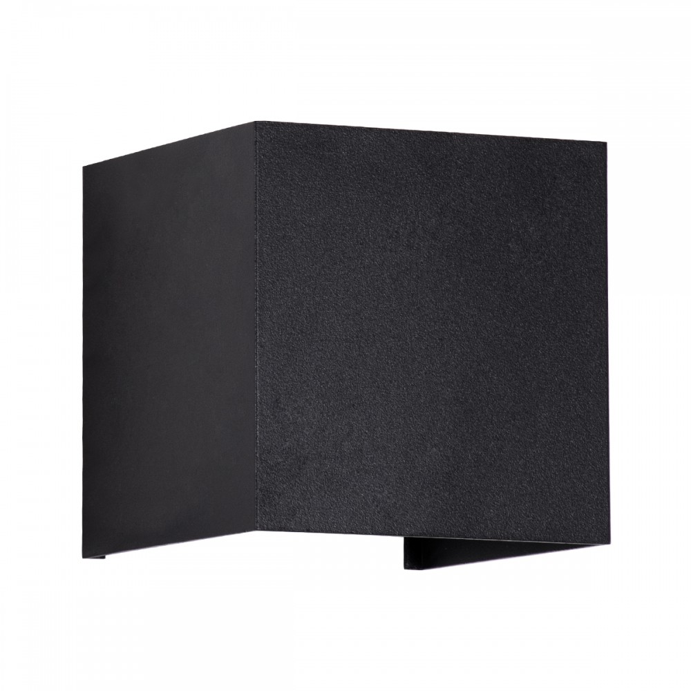 GloboStar® AXIS-S 60565 Φωτιστικό Τοίχου - Απλίκα Αρχιτεκτονικού Φωτισμού Εσωτερικού/Εξωτερικού Χώρου Up & Down LED 10W 1200lm 10 έως 60° AC 220-240V Αδιάβροχο IP65 Μ10 x Π10 x Υ10cm - Φυσικό Λευκό 4500K - Μαύρο - Bridgelux Chip - 3 Years Warranty