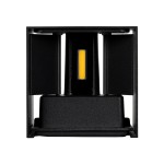 GloboStar® AXIS-S 60565 Φωτιστικό Τοίχου - Απλίκα Αρχιτεκτονικού Φωτισμού Εσωτερικού/Εξωτερικού Χώρου Up & Down LED 10W 1200lm 10 έως 60° AC 220-240V Αδιάβροχο IP65 Μ10 x Π10 x Υ10cm - Φυσικό Λευκό 4500K - Μαύρο - Bridgelux Chip - 3 Years Warranty