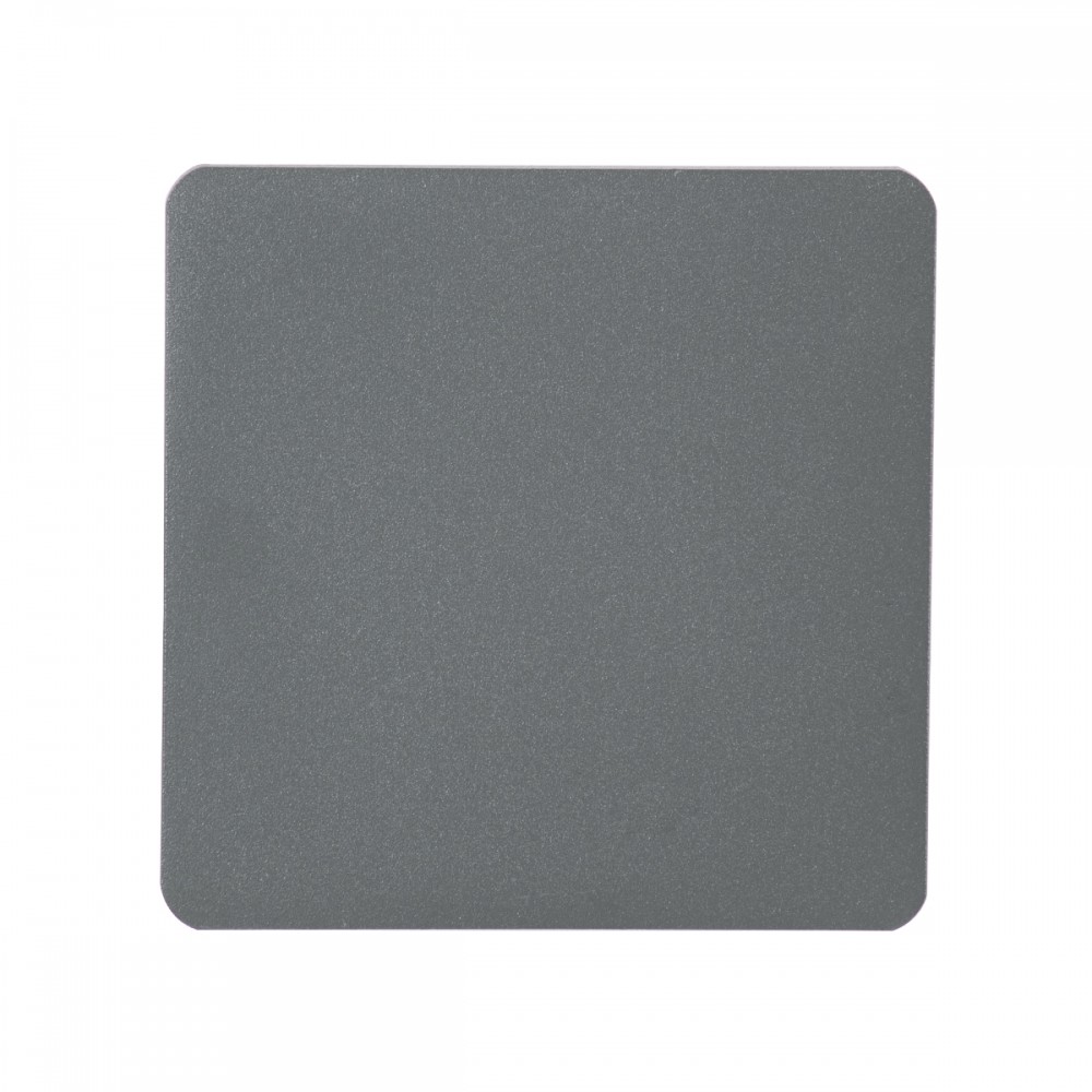 GloboStar® CUADRADO 60570 Φωτιστικό Τοίχου - Απλίκα Αρχιτεκτονικού Φωτισμού Εσωτερικού/Εξωτερικού Χώρου Up or Down LED 10W 1000lm 60° AC220-240V Αδιάβροχο IP65 - Σώμα Αλουμινίου & Tempered Glass - Μ14 x Π14 x Υ4.5cm - Θερμό Λευκό 2700K - Γκρι Ανθρακί 