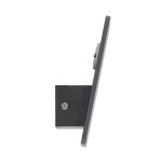 GloboStar® CUADRADO 60570 Φωτιστικό Τοίχου - Απλίκα Αρχιτεκτονικού Φωτισμού Εσωτερικού/Εξωτερικού Χώρου Up or Down LED 10W 1000lm 60° AC220-240V Αδιάβροχο IP65 - Σώμα Αλουμινίου & Tempered Glass - Μ14 x Π14 x Υ4.5cm - Θερμό Λευκό 2700K - Γκρι Ανθρακί 