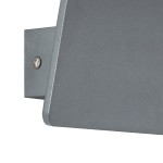 GloboStar® CUADRADO 60570 Φωτιστικό Τοίχου - Απλίκα Αρχιτεκτονικού Φωτισμού Εσωτερικού/Εξωτερικού Χώρου Up or Down LED 10W 1000lm 60° AC220-240V Αδιάβροχο IP65 - Σώμα Αλουμινίου & Tempered Glass - Μ14 x Π14 x Υ4.5cm - Θερμό Λευκό 2700K - Γκρι Ανθρακί 