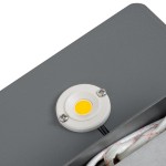 GloboStar® CUADRADO 60570 Φωτιστικό Τοίχου - Απλίκα Αρχιτεκτονικού Φωτισμού Εσωτερικού/Εξωτερικού Χώρου Up or Down LED 10W 1000lm 60° AC220-240V Αδιάβροχο IP65 - Σώμα Αλουμινίου & Tempered Glass - Μ14 x Π14 x Υ4.5cm - Θερμό Λευκό 2700K - Γκρι Ανθρακί 