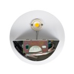 GloboStar® REDONDO 60572 Φωτιστικό Τοίχου - Απλίκα Αρχιτεκτονικού Φωτισμού Εσωτερικού/Εξωτερικού Χώρου Up or Down LED 10W 1000lm 60° AC220-240V Αδιάβροχο IP65 - Σώμα Αλουμινίου & Tempered Glass - Μ14 x Π14 x Υ4.5cm - Θερμό Λευκό 2700K - Λευκό - Bridge