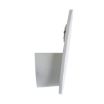 GloboStar® REDONDO 60572 Φωτιστικό Τοίχου - Απλίκα Αρχιτεκτονικού Φωτισμού Εσωτερικού/Εξωτερικού Χώρου Up or Down LED 10W 1000lm 60° AC220-240V Αδιάβροχο IP65 - Σώμα Αλουμινίου & Tempered Glass - Μ14 x Π14 x Υ4.5cm - Θερμό Λευκό 2700K - Λευκό - Bridge