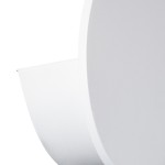 GloboStar® REDONDO 60572 Φωτιστικό Τοίχου - Απλίκα Αρχιτεκτονικού Φωτισμού Εσωτερικού/Εξωτερικού Χώρου Up or Down LED 10W 1000lm 60° AC220-240V Αδιάβροχο IP65 - Σώμα Αλουμινίου & Tempered Glass - Μ14 x Π14 x Υ4.5cm - Θερμό Λευκό 2700K - Λευκό - Bridge