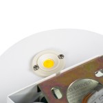 GloboStar® REDONDO 60572 Φωτιστικό Τοίχου - Απλίκα Αρχιτεκτονικού Φωτισμού Εσωτερικού/Εξωτερικού Χώρου Up or Down LED 10W 1000lm 60° AC220-240V Αδιάβροχο IP65 - Σώμα Αλουμινίου & Tempered Glass - Μ14 x Π14 x Υ4.5cm - Θερμό Λευκό 2700K - Λευκό - Bridge