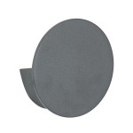 GloboStar® REDONDO 60573 Φωτιστικό Τοίχου - Απλίκα Αρχιτεκτονικού Φωτισμού Εσωτερικού/Εξωτερικού Χώρου Up or Down LED 10W 1000lm 60° AC220-240V Αδιάβροχο IP65 - Σώμα Αλουμινίου & Tempered Glass - Μ14 x Π14 x Υ4.5cm - Θερμό Λευκό 2700K - Γκρι Ανθρακί -