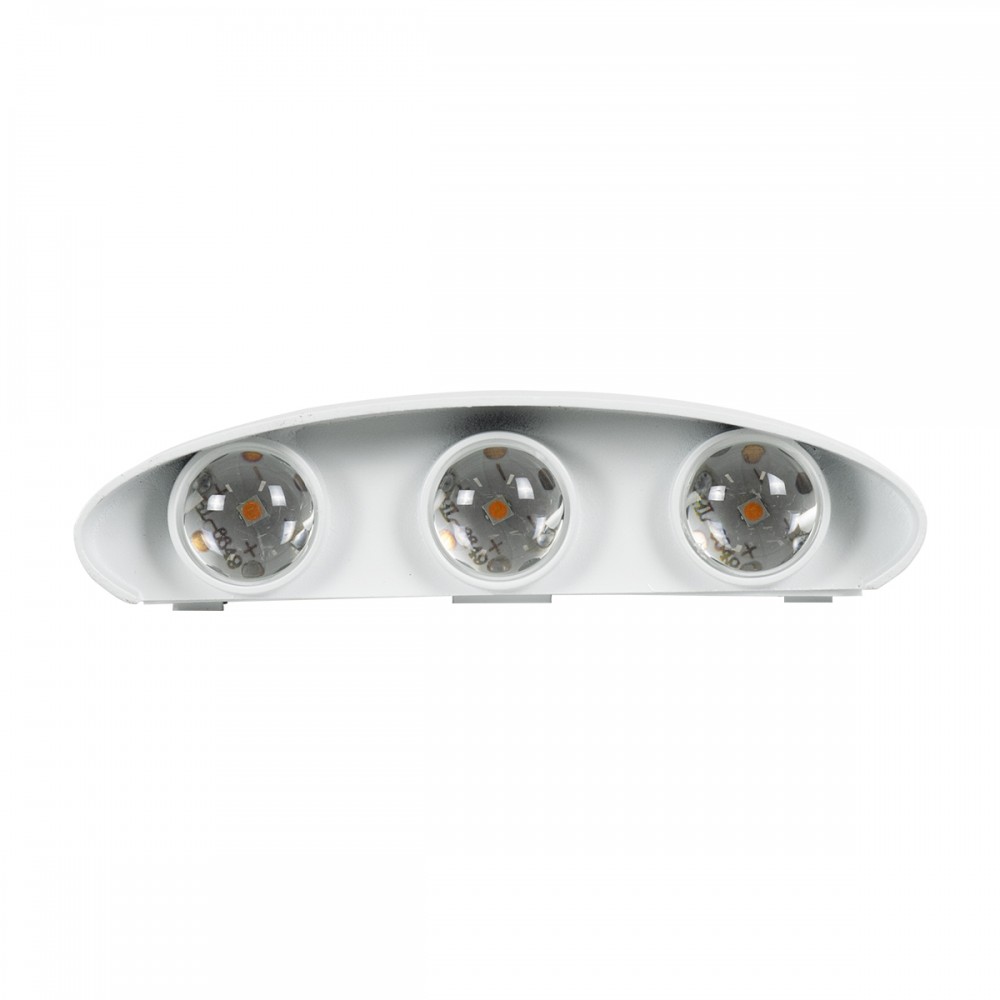 GloboStar® SIXOAD 60584 Φωτιστικό Τοίχου - Απλίκα Αρχιτεκτονικού Φωτισμού Εσωτερικού/Εξωτερικού Χώρου Up & Down LED 18W 2160lm 30° AC 220-240V Αδιάβροχο IP65 Μ17 x Π4 x Υ8cm - Θερμό Λευκό 2700K - Λευκό - Bridgelux Chip - 3 Years Warranty