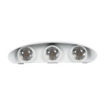 GloboStar® SIXOAD 60584 Φωτιστικό Τοίχου - Απλίκα Αρχιτεκτονικού Φωτισμού Εσωτερικού/Εξωτερικού Χώρου Up & Down LED 18W 2160lm 30° AC 220-240V Αδιάβροχο IP65 Μ17 x Π4 x Υ8cm - Θερμό Λευκό 2700K - Λευκό - Bridgelux Chip - 3 Years Warranty