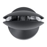 GloboStar® ZERODA 60597 Φωτιστικό Τοίχου - Απλίκα Αρχιτεκτονικού Φωτισμού Εσωτερικού/Εξωτερικού Χώρου LED 9W 1035lm 1° x 360° AC 220-240V Αδιάβροχο IP65 Μ11 x Π10 x Υ16cm - Θερμό Λευκό 2700K - Γκρι Ανθρακί - Bridgelux Chip - 3 Years Warranty