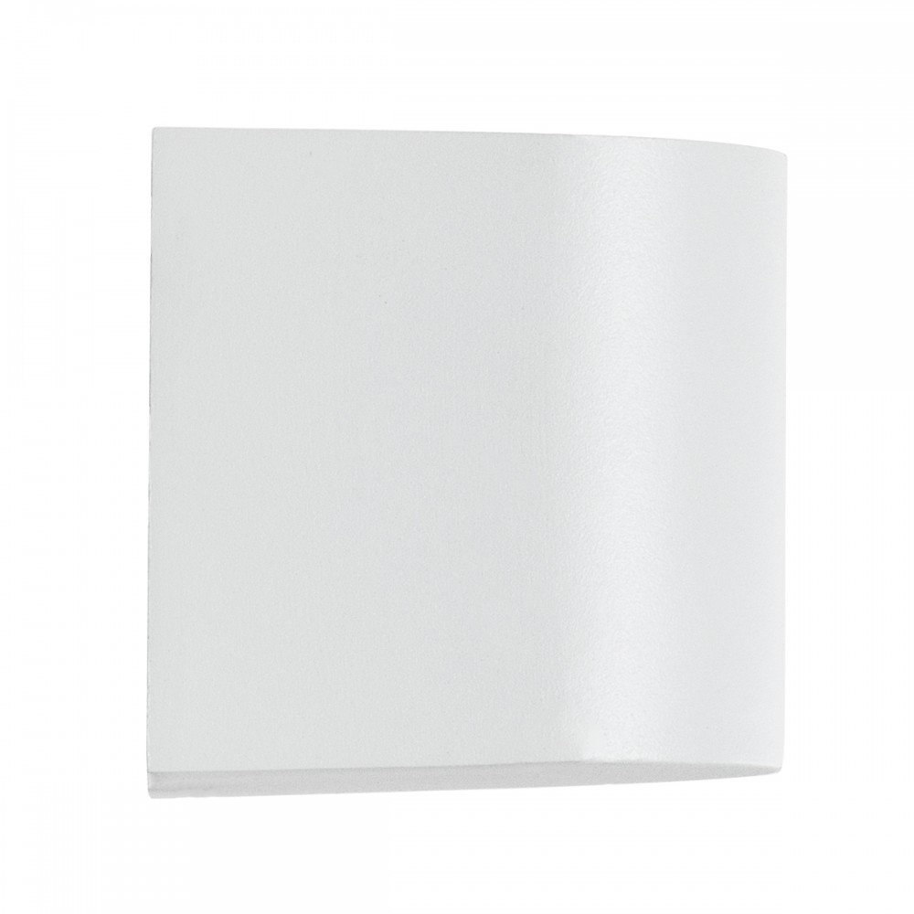 GloboStar® MURANO 60605 Φωτιστικό Τοίχου - Απλίκα Αρχιτεκτονικού Φωτισμού Εξωτερικού Χώρου Up or Down Αλουμινίου με Ντουί 1 x GU10 AC 220-240V Αδιάβροχο IP65 Μ8 x Π8 x Υ7cm - Λευκό - 5 Years Warranty
