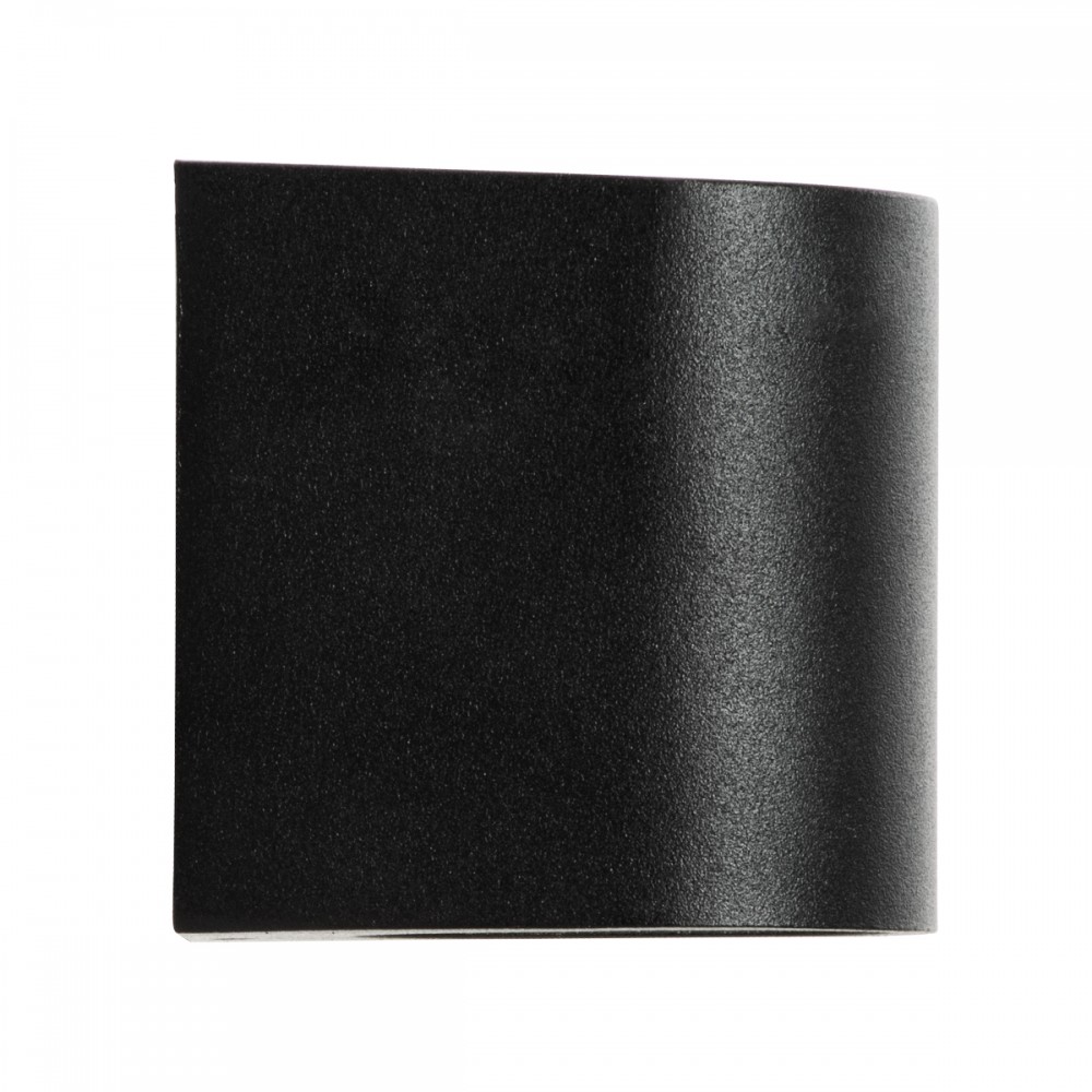 GloboStar® MURANO 60607 Φωτιστικό Τοίχου - Απλίκα Αρχιτεκτονικού Φωτισμού Εξωτερικού Χώρου Up or Down Αλουμινίου με Ντουί 1 x GU10 AC 220-240V Αδιάβροχο IP65 Μ8 x Π8 x Υ7cm - Μαύρο  - 5 Years Warranty