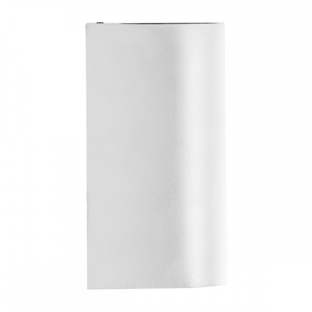GloboStar® MURANO 60608 Φωτιστικό Τοίχου - Απλίκα Αρχιτεκτονικού Φωτισμού Εξωτερικού Χώρου Up & Down Αλουμινίου με Ντουί 2 x GU10 AC 220-240V Αδιάβροχο IP65 L15 x W8 x H6.8cm - Λευκό - 5 Years Warranty