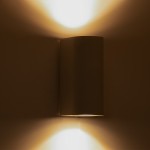 GloboStar® MURANO 60608 Φωτιστικό Τοίχου - Απλίκα Αρχιτεκτονικού Φωτισμού Εξωτερικού Χώρου Up & Down Αλουμινίου με Ντουί 2 x GU10 AC 220-240V Αδιάβροχο IP65 L15 x W8 x H6.8cm - Λευκό - 5 Years Warranty