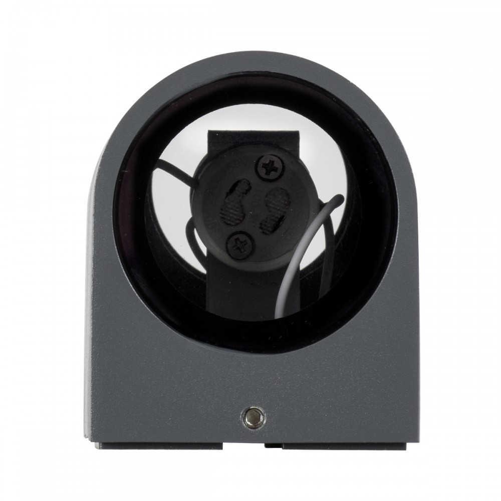 GloboStar® MURANO 60609 Φωτιστικό Τοίχου - Απλίκα Αρχιτεκτονικού Φωτισμού Εξωτερικού Χώρου Up & Down Αλουμινίου με Ντουί 2 x GU10 AC 220-240V Αδιάβροχο IP65 L15 x W8 x H6.8cm - Γκρι Ανθρακί - 5 Years Warranty
