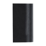 GloboStar® MURANO 60610 Φωτιστικό Τοίχου - Απλίκα Αρχιτεκτονικού Φωτισμού Εξωτερικού Χώρου Up & Down Αλουμινίου με Ντουί 2 x GU10 AC 220-240V Αδιάβροχο IP65 L15 x W8 x H6.8cm - Μαύρο - 5 Years Warranty