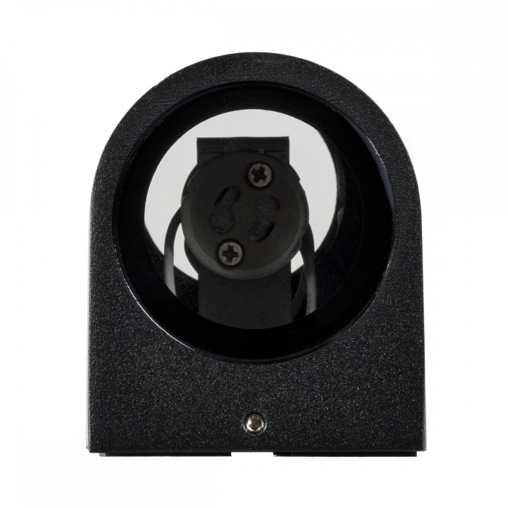 GloboStar® MURANO 60610 Φωτιστικό Τοίχου - Απλίκα Αρχιτεκτονικού Φωτισμού Εξωτερικού Χώρου Up & Down Αλουμινίου με Ντουί 2 x GU10 AC 220-240V Αδιάβροχο IP65 L15 x W8 x H6.8cm - Μαύρο - 5 Years Warranty