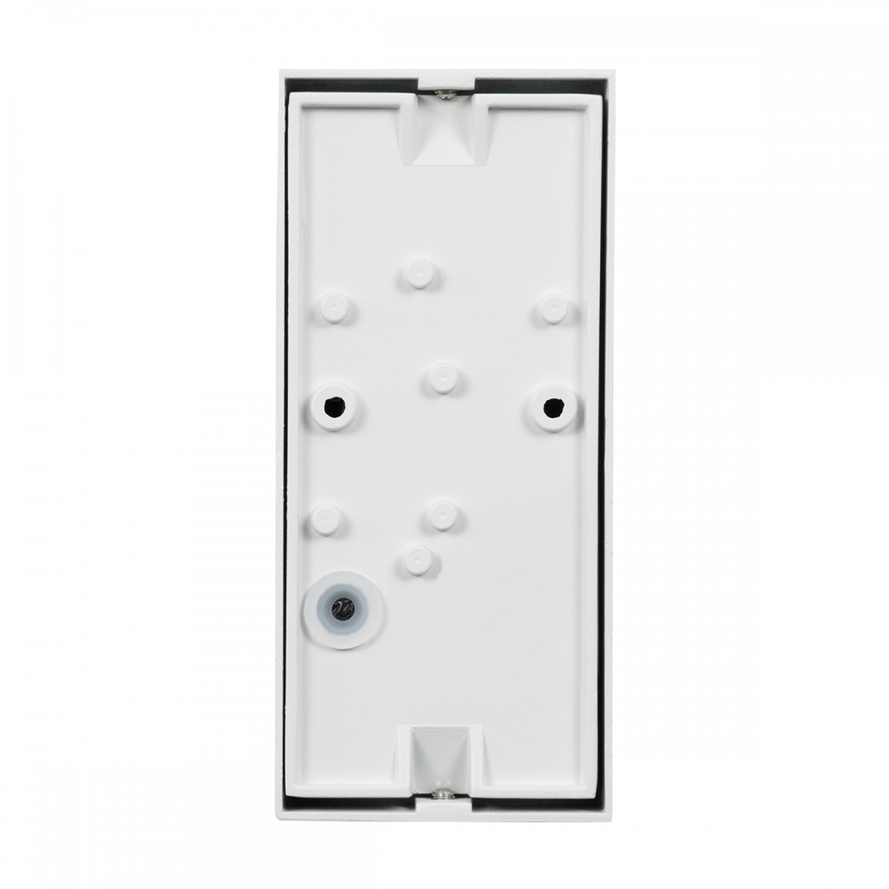 GloboStar® BURANO 60614 Φωτιστικό Τοίχου - Απλίκα Αρχιτεκτονικού Φωτισμού Εξωτερικού Χώρου Up & Down Αλουμινίου με Ντουί 2 x GU10 AC 220-240V Αδιάβροχο IP65 L15 x W8 x H6.8cm - Λευκό -  5 Years Warranty