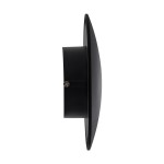 GloboStar® HELIO-R 60659 Φωτιστικό Τοίχου - Απλίκα Αρχιτεκτονικού Φωτισμού Εσωτερικού/Εξωτερικού Χώρου LED 7W 805lm 120° x 360° AC 220-240V Αδιάβροχο IP65 Φ16 x Π5cm - Θερμό Λευκό 2700K - Μαύρο - Στρόγγυλο - Bridgelux Chip - 3 Years Warranty
