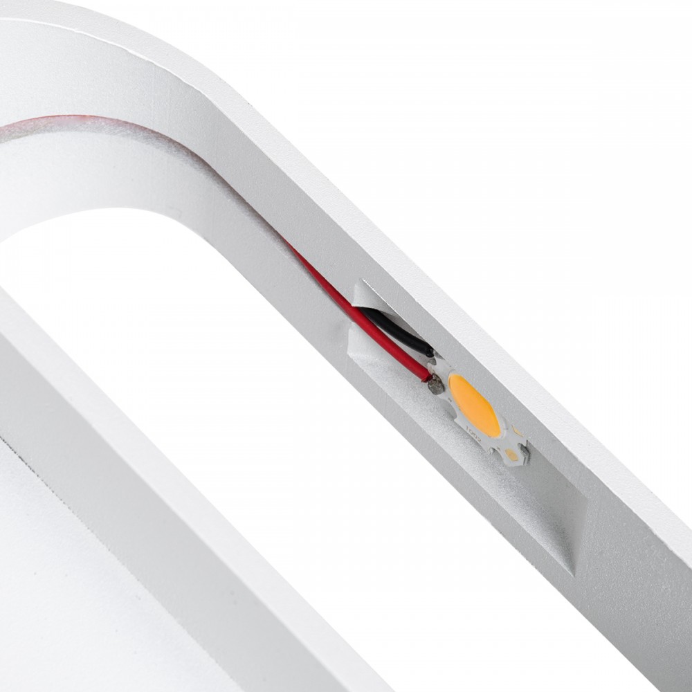 GloboStar® EDEN 60666 Φωτιστικό Τοίχου - Απλίκα Αρχιτεκτονικού Φωτισμού Εσωτερικού Χώρου Up & Down LED 10W 950lm 60° AC 220-240V IP20 Μ16 x Π10.5 x Υ9cm - Θερμό Λευκό 2700K - Λευκό - Bridgelux Chip - 3 Years Warranty