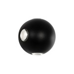 GLOBOSTAR® VEGA 60673 Μοντέρνο Φωτιστικό Τοίχου - Απλίκα LED 12W 1500lm 30° AC 220-240V Αδιάβροχο IP65 Θερμό Λευκό 2700K - Bridgelux COB Chip & TÜV SÜD Driver - Μαύρο Ματ - Μ10 x Π7.5 x Υ10cm - 5 Χρόνια Εγγύηση