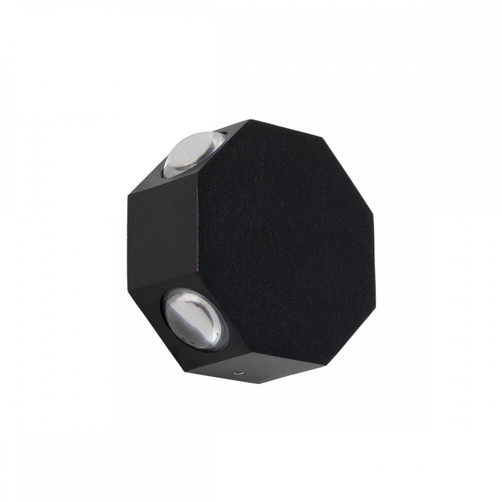 GLOBOSTAR® HIKARI 60687 Μοντέρνο Φωτιστικό Τοίχου - Απλίκα LED 8W 1000lm 30° AC 220-240V Αδιάβροχο IP65 Θερμό Λευκό 2700K - CREE XPE Chip & TÜV SÜD Driver - Μαύρο Ματ - Μ10 x Π4 x Υ10cm - 5 Χρόνια Εγγύηση