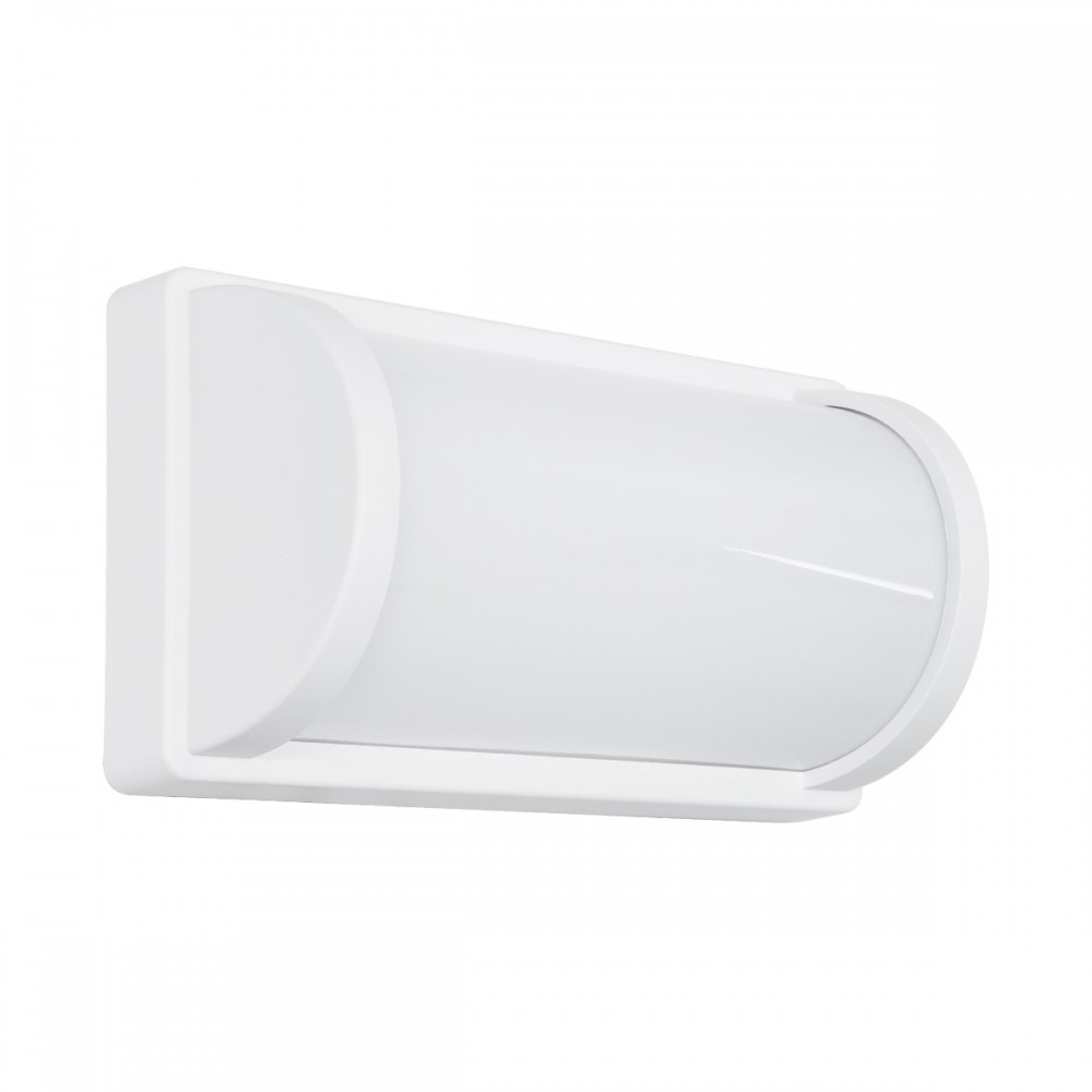 GLOBOSTAR® CELESTIAL 60694  Φωτιστικό Τοίχου - Απλίκα Εσωτερικού/Εξωτερικού Χώρου LED 15W 1575lm 120° AC175-265V Αδιάβροχο IP65 - Πλαστικό Σώμα - Φυσικό λευκό 4500K - Μ26 x Π9 x Υ13.5cm - Λευκό - Bridgelux Chip - 3 Χρόνια Εγγύηση
