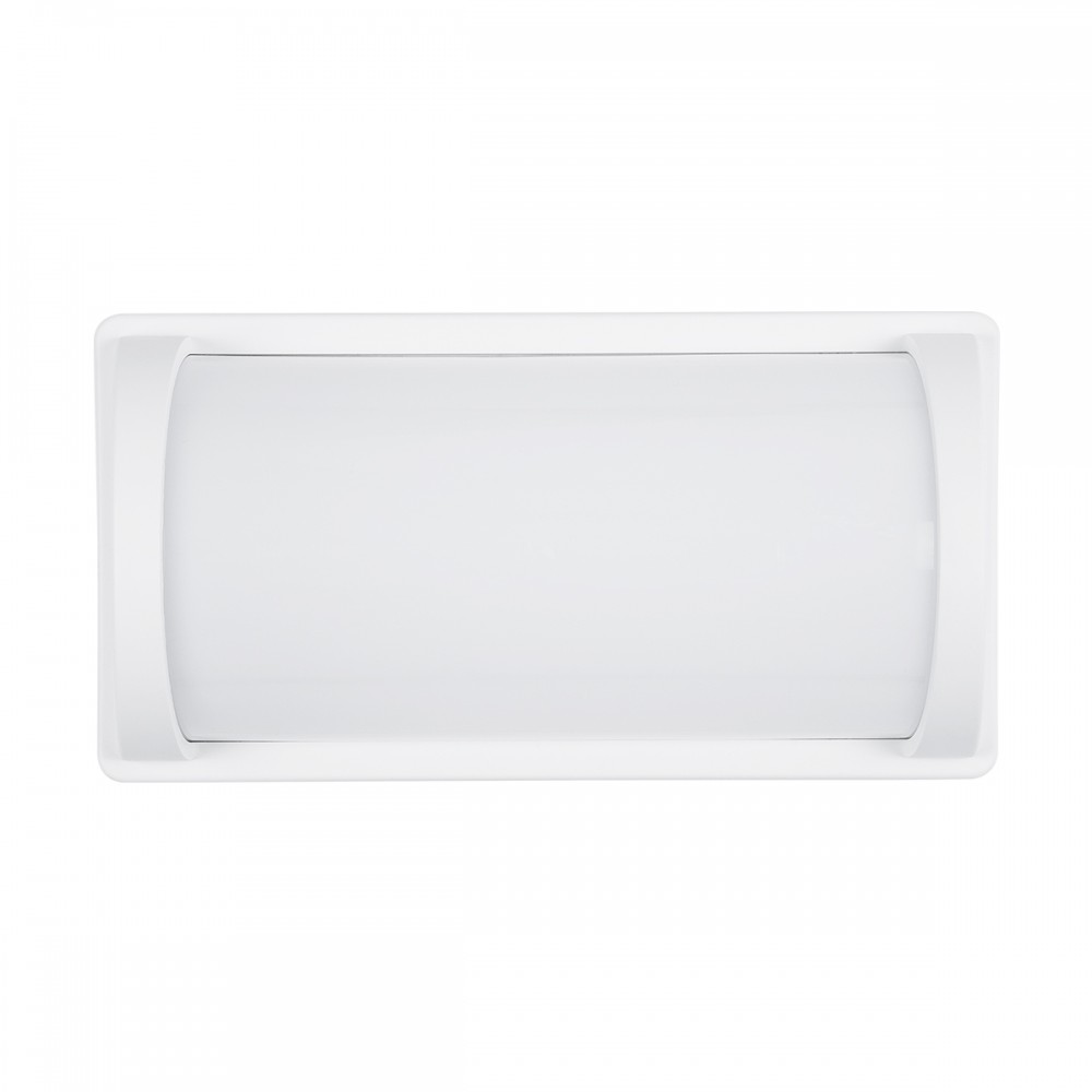 GLOBOSTAR® CELESTIAL 60694  Φωτιστικό Τοίχου - Απλίκα Εσωτερικού/Εξωτερικού Χώρου LED 15W 1575lm 120° AC175-265V Αδιάβροχο IP65 - Πλαστικό Σώμα - Φυσικό λευκό 4500K - Μ26 x Π9 x Υ13.5cm - Λευκό - Bridgelux Chip - 3 Χρόνια Εγγύηση