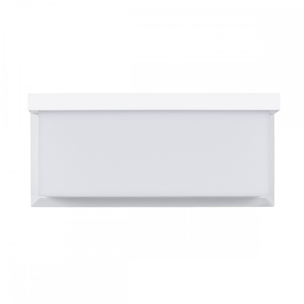 GLOBOSTAR® CITYSCAPE 60697 Μοντέρνο Φωτιστικό Τοίχου - Απλίκα LED 18W 1890lm 120° AC 220-240V Αδιάβροχο IP65 Φυσικό Λευκό 4500K - Bridgelux SMD Chip - Λευκό Ματ - Μ23.5 x Π11 x Υ10cm - 3 Χρόνια Εγγύηση