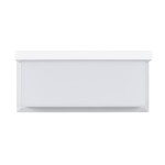 GLOBOSTAR® CITYSCAPE 60697 Μοντέρνο Φωτιστικό Τοίχου - Απλίκα LED 18W 1890lm 120° AC 220-240V Αδιάβροχο IP65 Φυσικό Λευκό 4500K - Bridgelux SMD Chip - Λευκό Ματ - Μ23.5 x Π11 x Υ10cm - 3 Χρόνια Εγγύηση