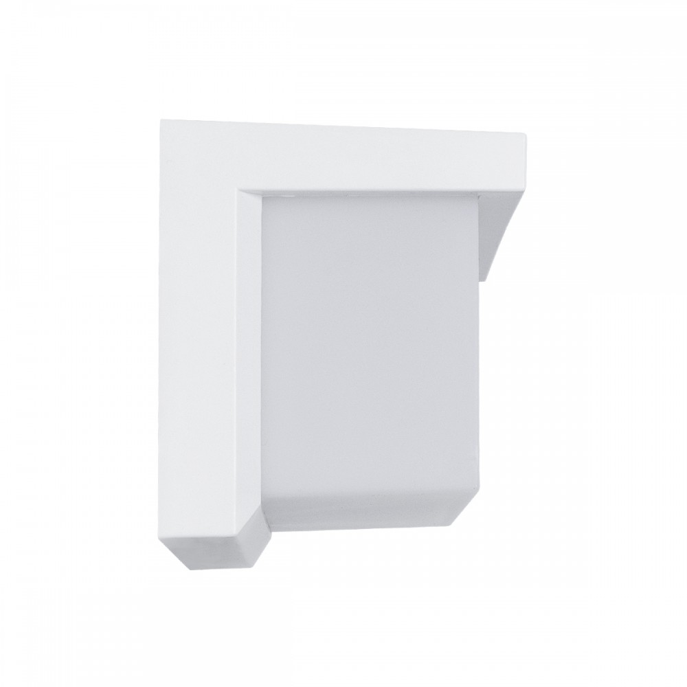 GLOBOSTAR® CITYSCAPE 60697 Μοντέρνο Φωτιστικό Τοίχου - Απλίκα LED 18W 1890lm 120° AC 220-240V Αδιάβροχο IP65 Φυσικό Λευκό 4500K - Bridgelux SMD Chip - Λευκό Ματ - Μ23.5 x Π11 x Υ10cm - 3 Χρόνια Εγγύηση