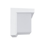 GLOBOSTAR® CITYSCAPE 60697 Μοντέρνο Φωτιστικό Τοίχου - Απλίκα LED 18W 1890lm 120° AC 220-240V Αδιάβροχο IP65 Φυσικό Λευκό 4500K - Bridgelux SMD Chip - Λευκό Ματ - Μ23.5 x Π11 x Υ10cm - 3 Χρόνια Εγγύηση