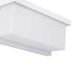GLOBOSTAR® CITYSCAPE 60697 Μοντέρνο Φωτιστικό Τοίχου - Απλίκα LED 18W 1890lm 120° AC 220-240V Αδιάβροχο IP65 Φυσικό Λευκό 4500K - Bridgelux SMD Chip - Λευκό Ματ - Μ23.5 x Π11 x Υ10cm - 3 Χρόνια Εγγύηση