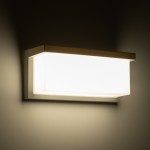 GLOBOSTAR® CITYSCAPE 60697 Μοντέρνο Φωτιστικό Τοίχου - Απλίκα LED 18W 1890lm 120° AC 220-240V Αδιάβροχο IP65 Φυσικό Λευκό 4500K - Bridgelux SMD Chip - Λευκό Ματ - Μ23.5 x Π11 x Υ10cm - 3 Χρόνια Εγγύηση