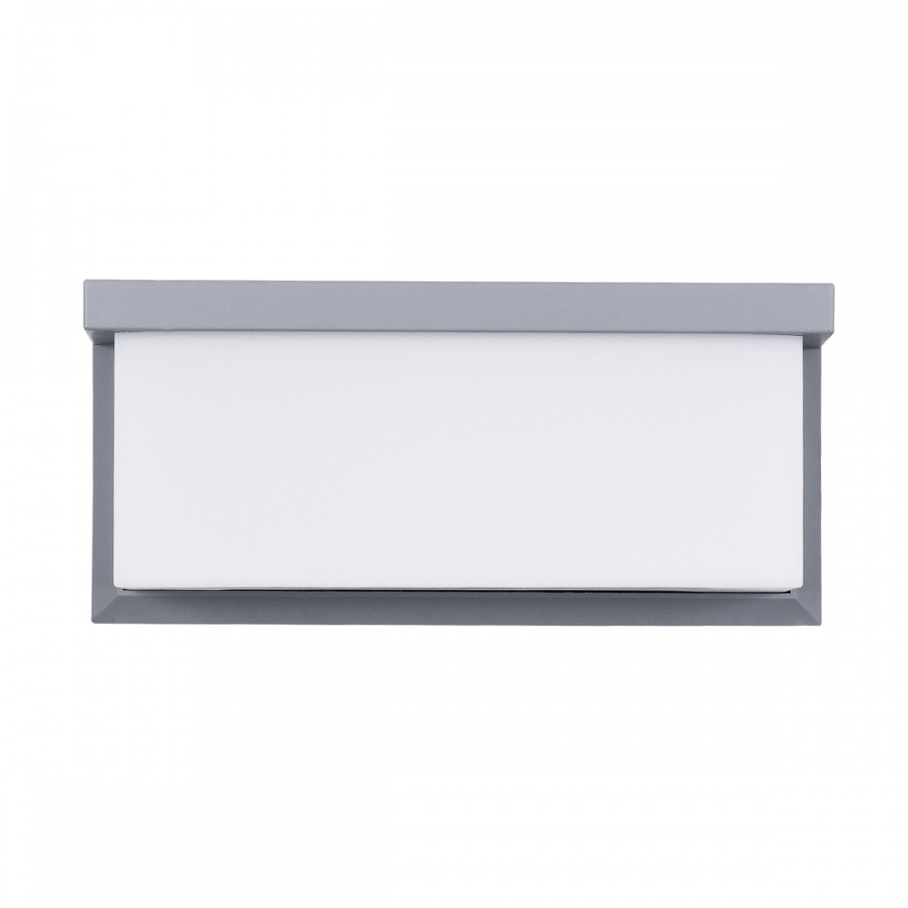 GLOBOSTAR® CITYSCAPE 60698 Μοντέρνο Φωτιστικό Τοίχου - Απλίκα LED 18W 1890lm 120° AC 220-240V Αδιάβροχο IP65 Φυσικό Λευκό 4500K - Bridgelux SMD Chip - Γκρι Ματ - Μ23.5 x Π11 x Υ10cm - 3 Χρόνια Εγγύηση