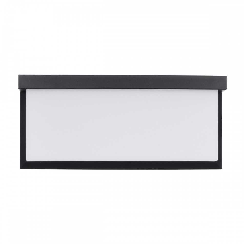 GLOBOSTAR® CITYSCAPE 60699 Μοντέρνο Φωτιστικό Τοίχου - Απλίκα LED 18W 1890lm 120° AC 220-240V Αδιάβροχο IP65 Φυσικό Λευκό 4500K - Bridgelux SMD Chip - Μαύρο Ματ - Μ23.5 x Π11 x Υ10cm - 3 Χρόνια Εγγύηση