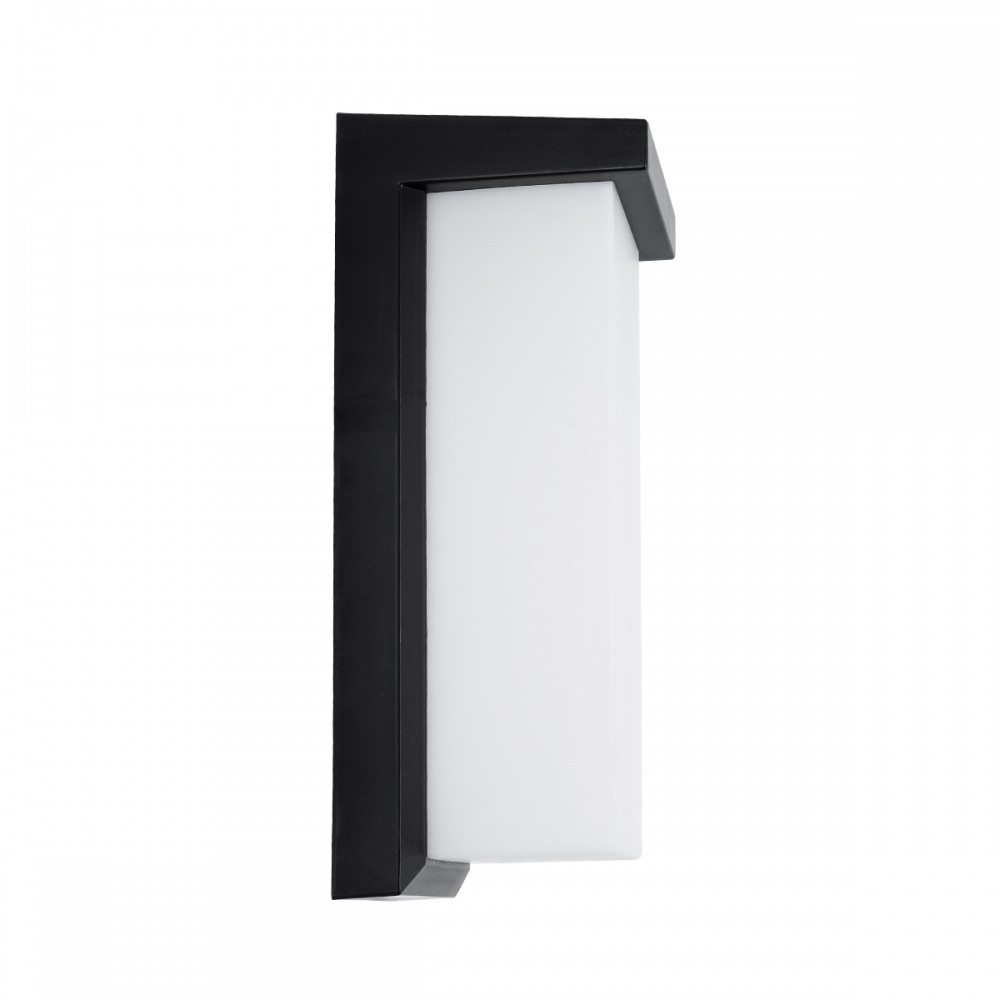 GLOBOSTAR® LOFT 60758 Φωτιστικό Τοίχου - Απλίκα Εσωτερικού/Εξωτερικού Χώρου LED 18W 1890lm 120° AC175-265V Αδιάβροχο IP65 - Πλαστικό Σώμα - Φυσικό λευκό 4500K - Μ24.5 x Π11 x Υ9.5cm - Μαύρο - Bridgelux Chip - 3 Χρόνια Εγγύηση