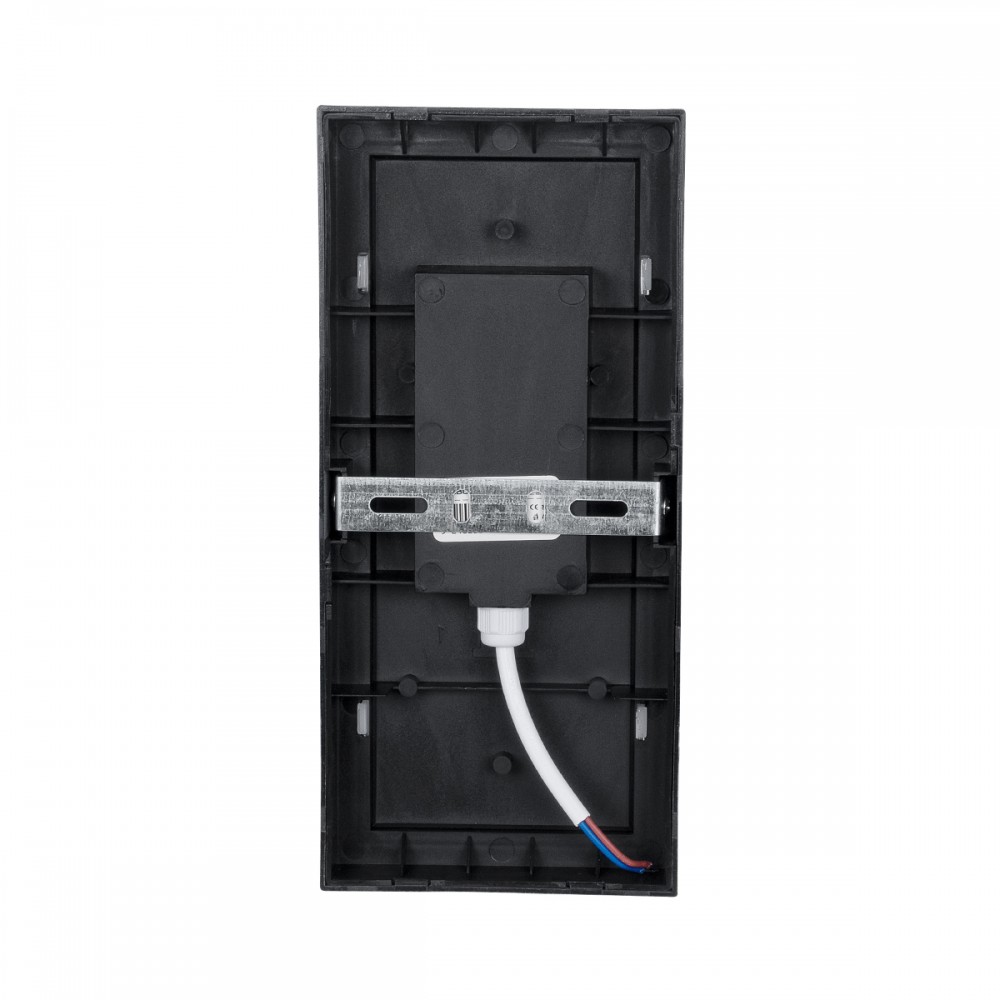 GLOBOSTAR® LOFT 60759 Φωτιστικό Τοίχου - Απλίκα Εσωτερικού/Εξωτερικού Χώρου LED 18W 1890lm 120° AC175-265V Αδιάβροχο IP65 - Πλαστικό Σώμα - Φυσικό λευκό 4500K - Μ24.5 x Π11 x Υ9.5cm -  Γκρι - Bridgelux Chip - 3 Χρόνια Εγγύηση