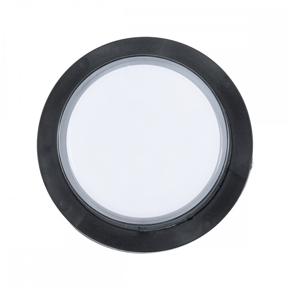 GLOBOSTAR® NEXUS 60761 Φωτιστικό Τοίχου - Απλίκα Εσωτερικού/Εξωτερικού Χώρου LED 10W 1050lm 120° AC175-265V Αδιάβροχο IP65 - Πλαστικό Σώμα - Φυσικό λευκό 4500K - Φ17 x Υ9cm - Μαύρο - Bridgelux Chip - 3 Χρόνια Εγγύηση
