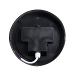 GLOBOSTAR® NEXUS 60762 Φωτιστικό Τοίχου - Απλίκα Εσωτερικού/Εξωτερικού Χώρου LED 10W 1050lm 120° AC175-265V Αδιάβροχο IP65 - Πλαστικό Σώμα - Φυσικό λευκό 4500K - Φ17 x Υ9cm - Γκρι - Bridgelux Chip - 3 Χρόνια Εγγύηση