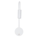 GloboStar® GOOSE 60876 Μοντέρνο Φωτιστικό Τοίχου - Απλίκα Ξενοδοχείου Bed Side LED 3W 300lm 36° AC 220-240V - Reading Light - Μ6.5 x Π15 x Υ24.5cm - Φυσικό Λευκό 4500K - Λευκό