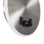 GloboStar® GOOSE 60884 Μοντέρνο Φωτιστικό Τοίχου - Απλίκα Ξενοδοχείου Bed Side LED 6W 600lm 36° & 360° AC 220-240V - Reading Light & 360° Κρυφός Φωτισμός - Φορτιστής USB 3A - Μ15.5 x Π15 x Υ30.5cm - Φυσικό Λευκό 4500K - Ασημί Νίκελ