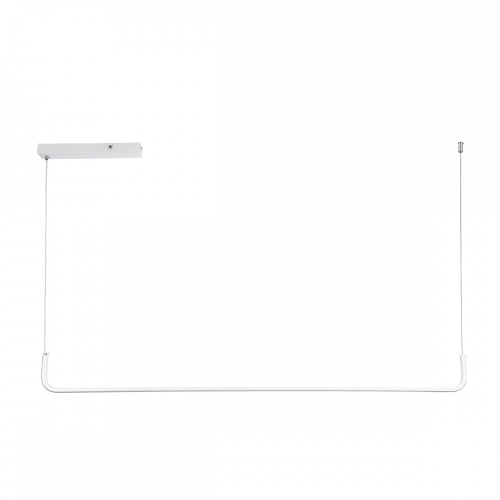 GloboStar® LINARIA 60922 Κρεμαστό Φωτιστικό Οροφής Design LED CCT 36W 4150lm 200° AC 220-240V - Εναλλαγή Φωτισμού μέσω Τηλεχειριστηρίου All In One Ψυχρό 6000k+Φυσικό 4500k+Θερμό 2700k Dimmable Μ120 x Π2 x Υ10cm - Λευκό - 3 Years Warranty