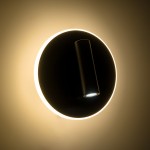 GLOBOSTAR® LADY-R 60938 Μοντέρνο Φωτιστικό Τοίχου - Απλίκα Ξενοδοχείου Reading Light με Φορτιστή USB 3A LED 6W 600lm 36° & 360° AC 220-240V IP20 Φυσικό Λευκό 4500K - Bridgelux COB Chip & TÜV SÜD Driver - Μαύρο Ματ - Μ15 x Π15 x Υ7cm - 3 Χρόνια Εγγ