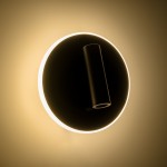 GLOBOSTAR® LADY-R 60938 Μοντέρνο Φωτιστικό Τοίχου - Απλίκα Ξενοδοχείου Reading Light με Φορτιστή USB 3A LED 6W 600lm 36° & 360° AC 220-240V IP20 Φυσικό Λευκό 4500K - Bridgelux COB Chip & TÜV SÜD Driver - Μαύρο Ματ - Μ15 x Π15 x Υ7cm - 3 Χρόνια Εγγ