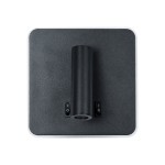 GLOBOSTAR® LADY-S 60942 Μοντέρνο Φωτιστικό Τοίχου - Απλίκα Ξενοδοχείου Reading Light με Φορτιστή USB 3A LED 6W 600lm 36° & 360° AC 220-240V IP20 Φυσικό Λευκό 4500K - Bridgelux COB Chip & TÜV SÜD Driver - Μαύρο Ματ - Μ15 x Π15 x Υ7cm - 3 Χρόνια Εγγ