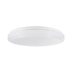 GloboStar® EMERGANO 60993 Πλαφονιέρα Οροφής LED 30W 2850lm 120° AC 220-240V με Ενσωματωμένο Σύστημα Emergency Li-ion 3450mAh/12.8Wh με Αυτονομία 3hrs - Αδιάβροχη IP54 Φ38 x Υ5.3cm Φυσικό Λευκό 4500K - Λευκό - Bridgelux Chips - 3 Years Warranty