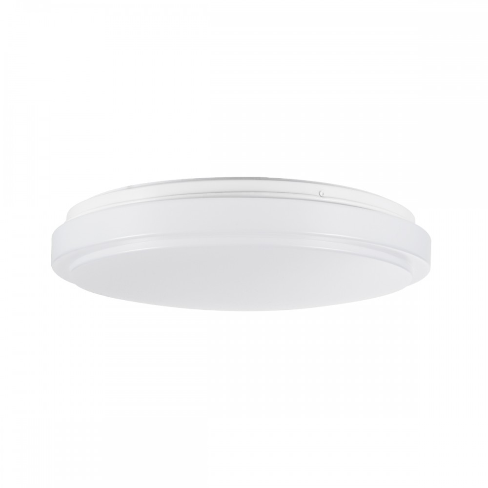 GloboStar® SENSORANO 60995 Πλαφονιέρα Οροφής LED 30W 3000lm 120° AC 220-240V με Ενσωματωμένο Σύστημα Ρυθμιζόμενου Microwave Αισθητήρα Κίνησης - Αδιάβροχη IP54 Φ38 x Υ5.3cm Φυσικό Λευκό 4500K - Λευκό - Bridgelux Chips - 3 Years Warranty