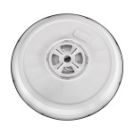 GloboStar® TUFFIN 60998 Πλαφονιέρα Οροφής LED 36W 4140lm 120° AC 220-240V Αδιάβροχη IP54 Φ48 x Υ6.5cm Ψυχρό Λευκό 6000K - Μαύρο - Bridgelux Chips - 3 Years Warranty