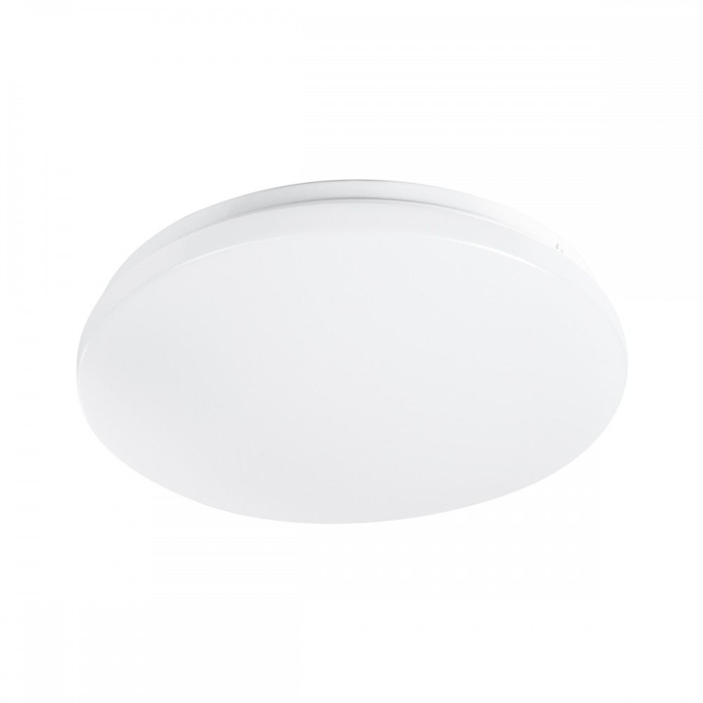 GloboStar® CELANO 61006 LED Πλαφονιέρα Οροφής Στρόγγυλη Φ26 20W 1900lm 120° AC 220-240V Αδιάβροχη IP54 Φ26 x Υ6cm Φυσικό Λευκό 4500K - 3 Χρόνια Εγγύηση